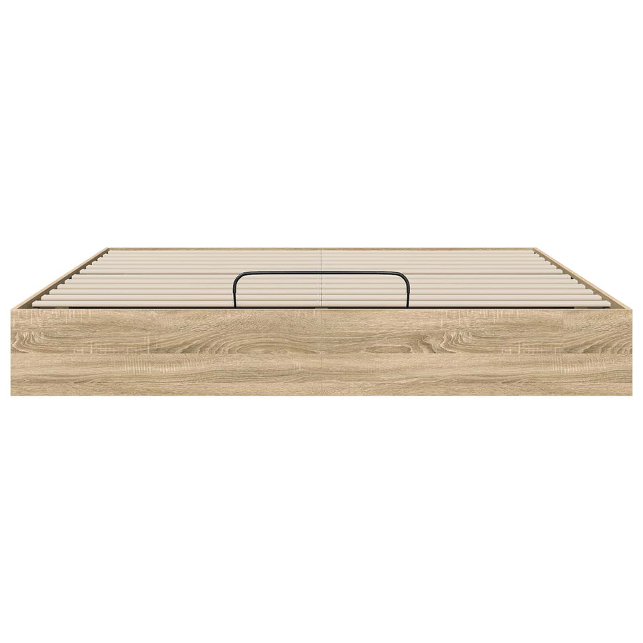 Ottoman Bedframe Sonoma Eiken 193 x 120 x 25 cm Spaanplaat