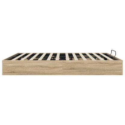 Ottoman Bedframe Sonoma Eiken 193 x 120 x 25 cm Spaanplaat