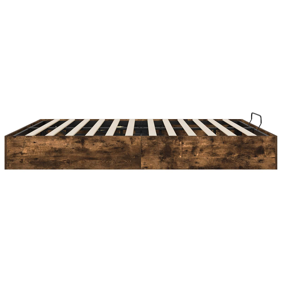 Ottoman Bedframe Gerookt eiken 193 x 120 x 25 cm Spaanplaat