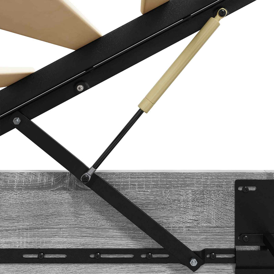 Ottoman Bedframe Grijs Sonoma 193 x 120 x 25 cm Spaanplaat