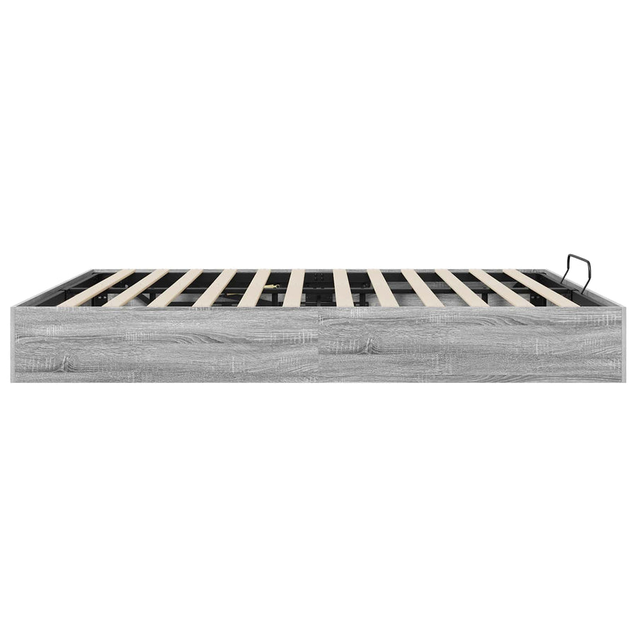 Ottoman Bedframe Grijs Sonoma 193 x 120 x 25 cm Spaanplaat