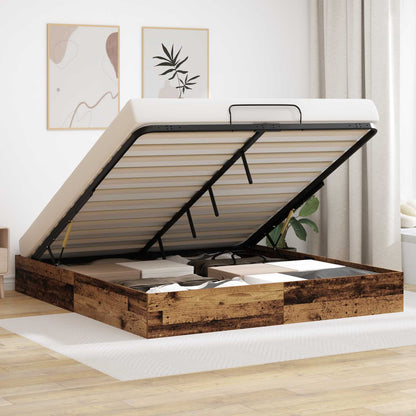 Ottoman Bedframe Oudhout 193 x 120 x 25 cm Bewerkt hout