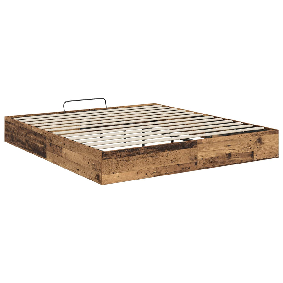 Ottoman Bedframe Oudhout 193 x 120 x 25 cm Bewerkt hout