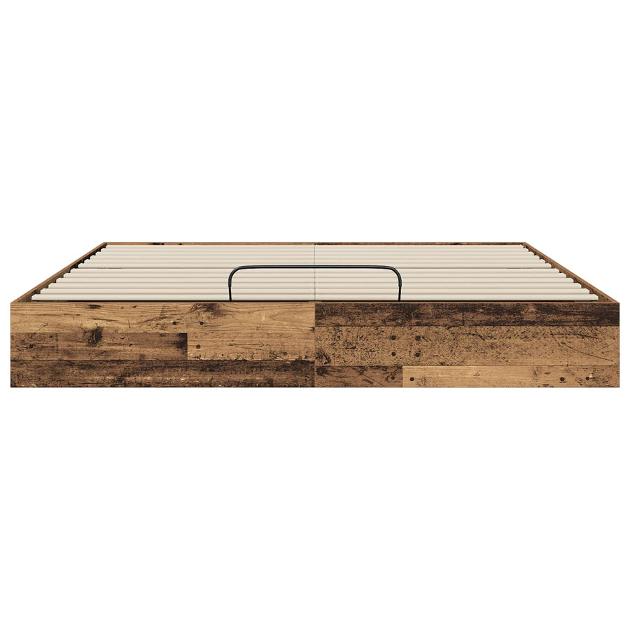 Ottoman Bedframe Oudhout 193 x 120 x 25 cm Bewerkt hout