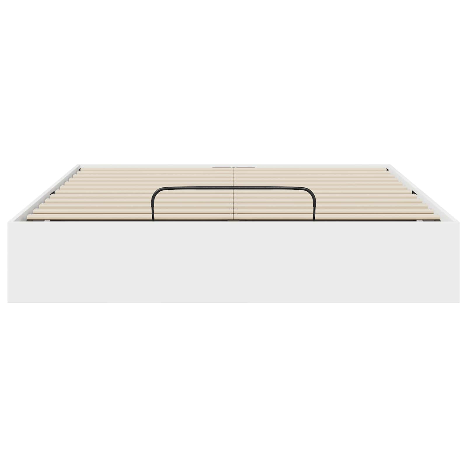 Ottoman Bedframe met opslag Wit 193 x 120 x 25 cm Spaanplaat