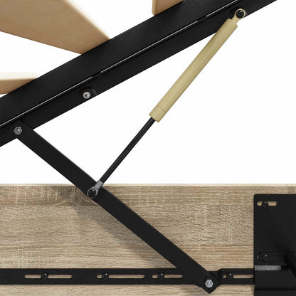 Ottoman Bedframe Sonoma Eiken 193 x 120 x 25 cm Spaanplaat