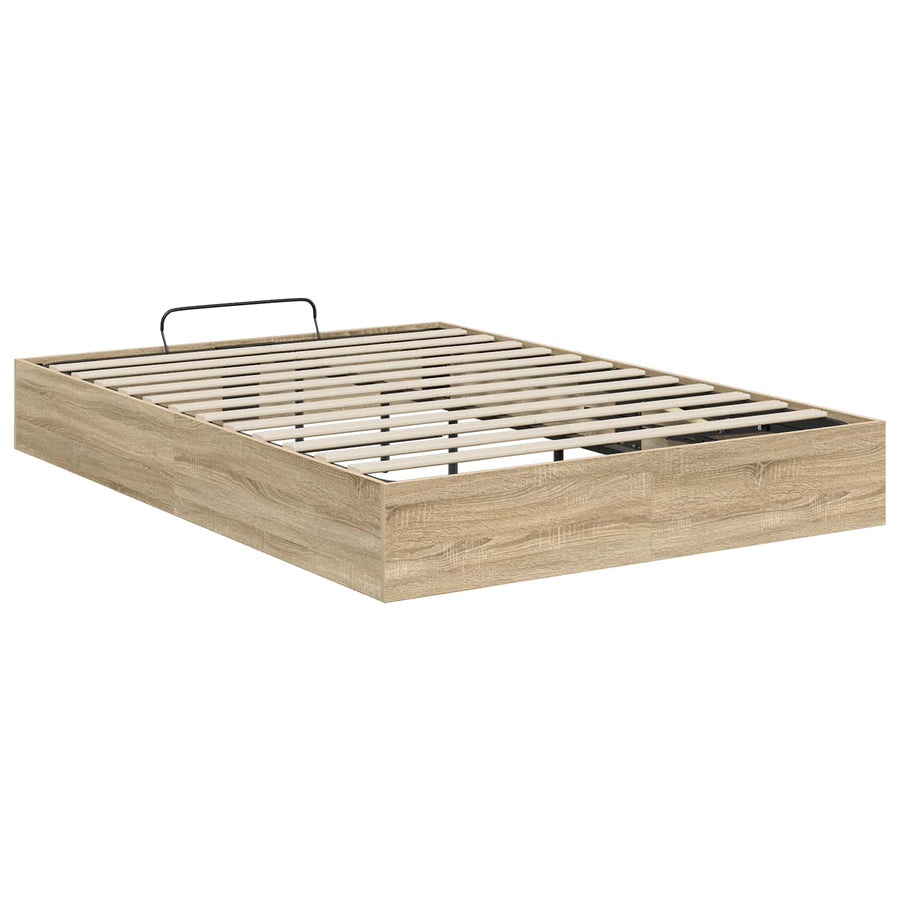 Ottoman Bedframe Sonoma Eiken 193 x 120 x 25 cm Spaanplaat