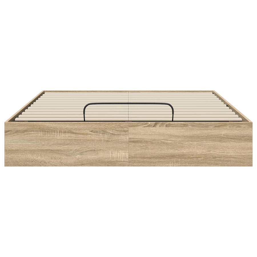 Ottoman Bedframe Sonoma Eiken 193 x 120 x 25 cm Spaanplaat