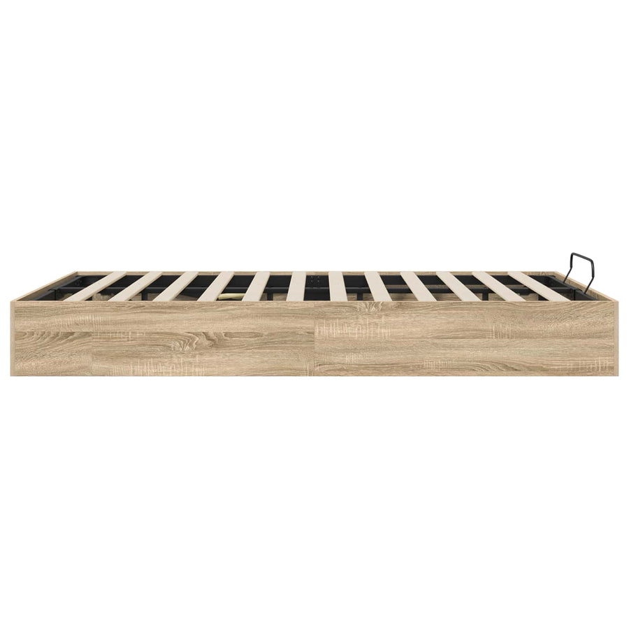 Ottoman Bedframe Sonoma Eiken 193 x 120 x 25 cm Spaanplaat
