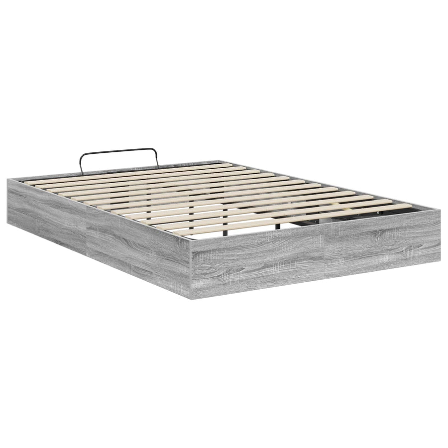 Ottoman Bedframe Grijs Sonoma 193 x 120 x 25 cm Spaanplaat