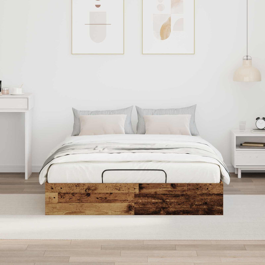 Ottoman Bedframe Oudhout 193 x 120 x 25 cm Spaanplaat
