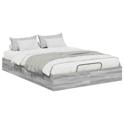 Ottoman Bedframe Grijs Sonoma 193 x 120 x 25 cm Spaanplaat