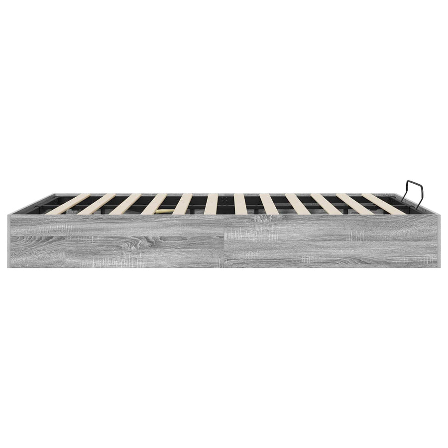 Ottoman Bedframe Grijs Sonoma 193 x 120 x 25 cm Spaanplaat