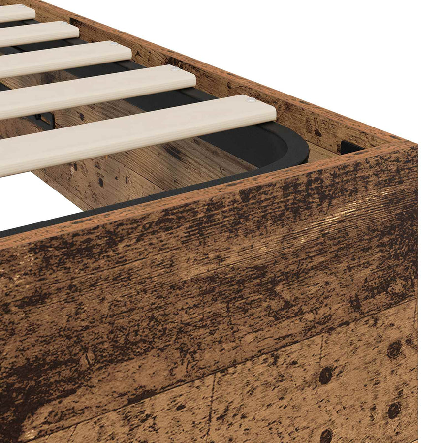 Ottoman Bedframe Oudhout 193 x 120 x 25 cm Spaanplaat