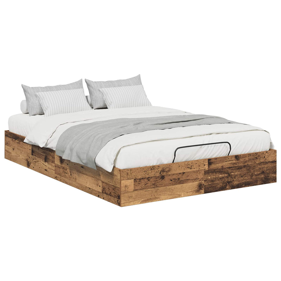 Ottoman Bedframe Oudhout 193 x 120 x 25 cm Spaanplaat