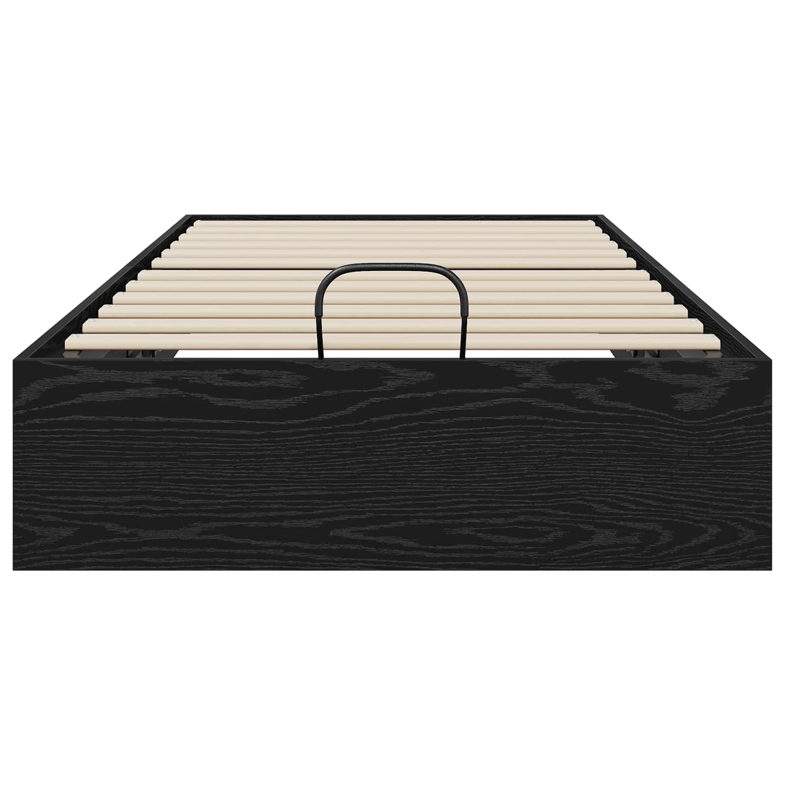 Ottoman Bedframe Zwart Eiken 193 x 120 x 25 cm Spaanplaat