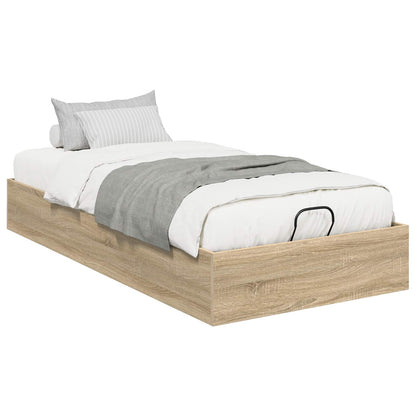 Ottoman Bedframe Sonoma Eiken 193 x 120 x 25 cm Spaanplaat