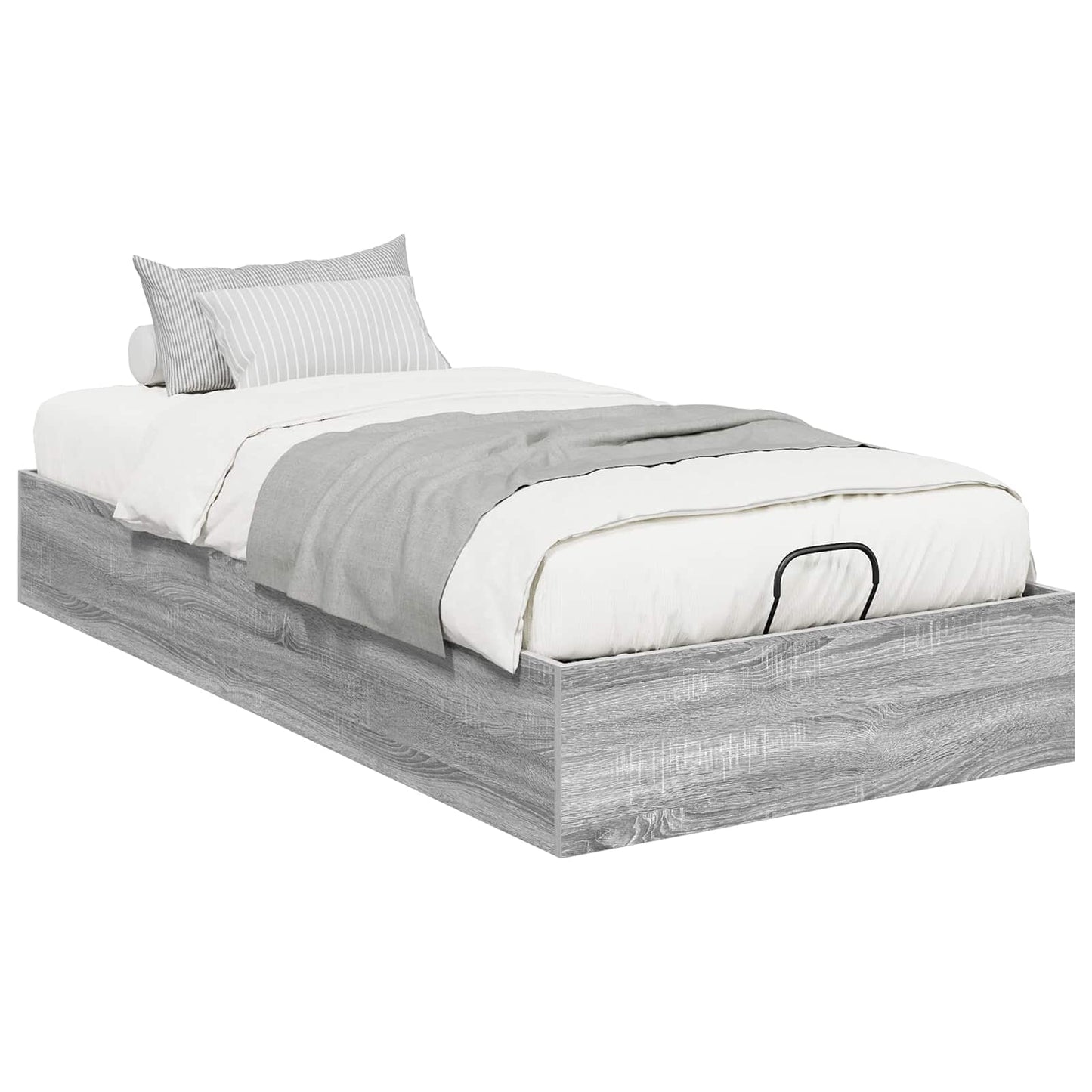 Ottoman Bedframe Grijs Sonoma 193 x 120 x 25 cm Spaanplaat