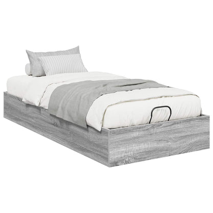 Ottoman Bedframe Grijs Sonoma 193 x 120 x 25 cm Spaanplaat