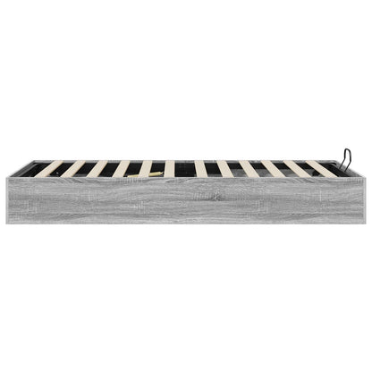 Ottoman Bedframe Grijs Sonoma 193 x 120 x 25 cm Spaanplaat
