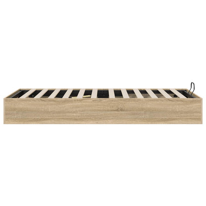 Ottoman Bedframe Sonoma Eiken 193 x 120 x 25 cm Spaanplaat