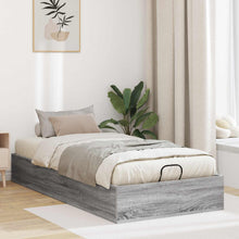 Ottoman Bedframe Grijs Sonoma 193 x 120 x 25 cm Spaanplaat