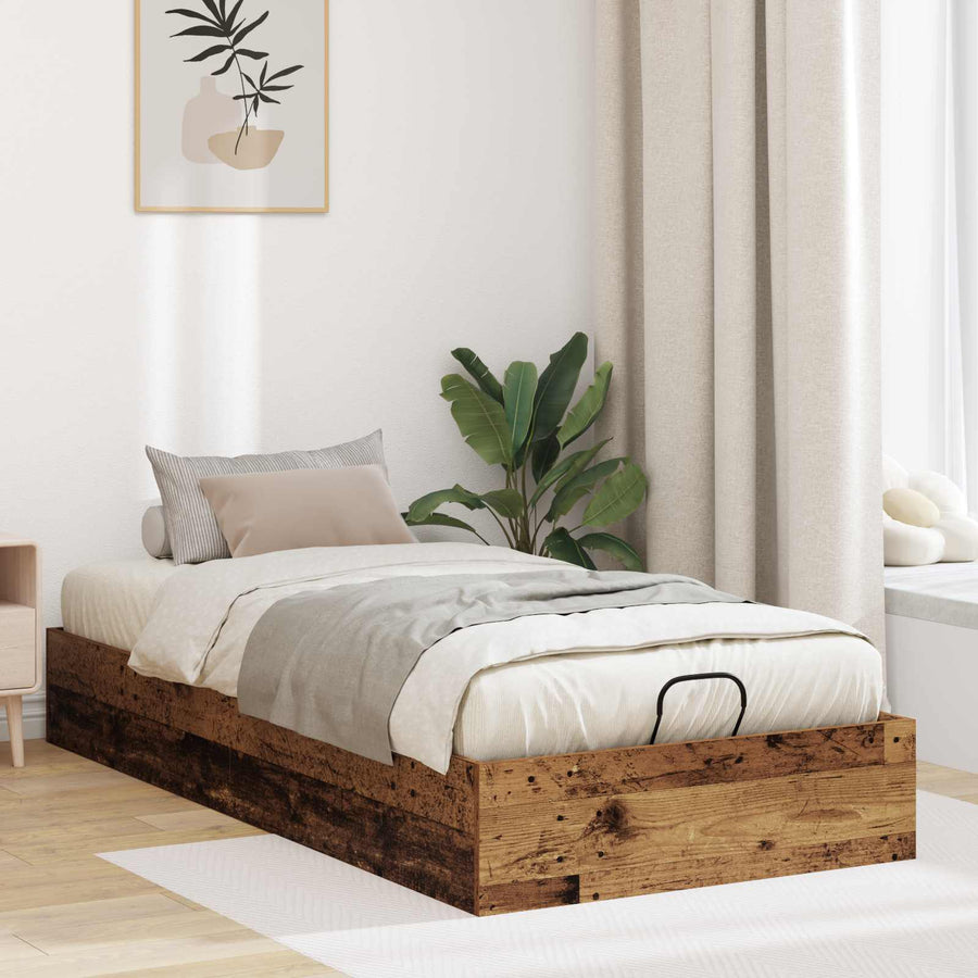 Ottoman Bedframe Oudhout 193 x 120 x 25 cm Spaanplaat