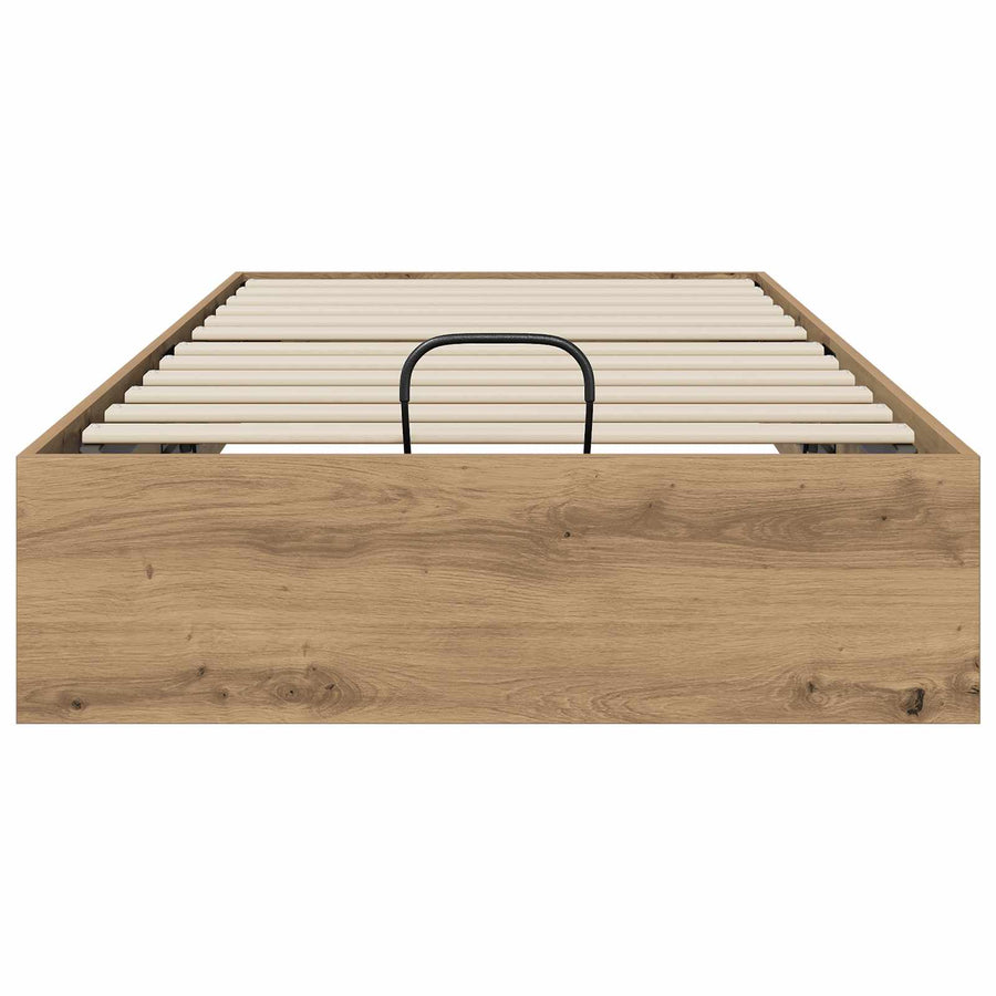 Ottoman Bedframe Ambachtelijk eiken 193 x 120 x 25 cm