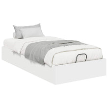 Ottoman Bedframe met opslag Wit 193 x 120 x 25 cm Spaanplaat