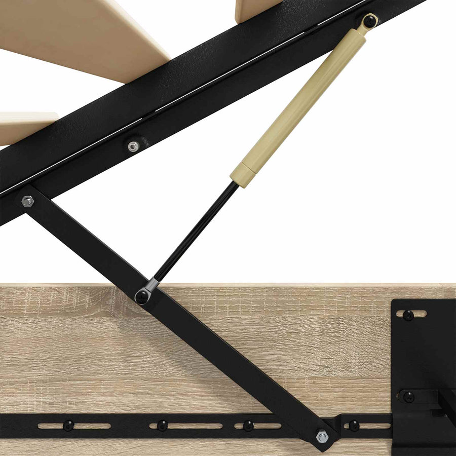 Ottoman Bedframe met opslag Sonoma Eiken 203 x 80,5 x 25 cm
