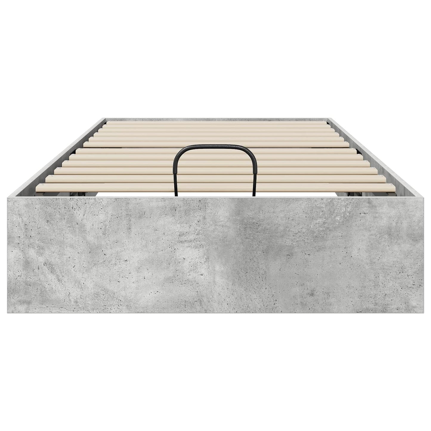 Ottoman Bedframe met opslag Beton 193 x 120 x 25 cm Spaanplaat