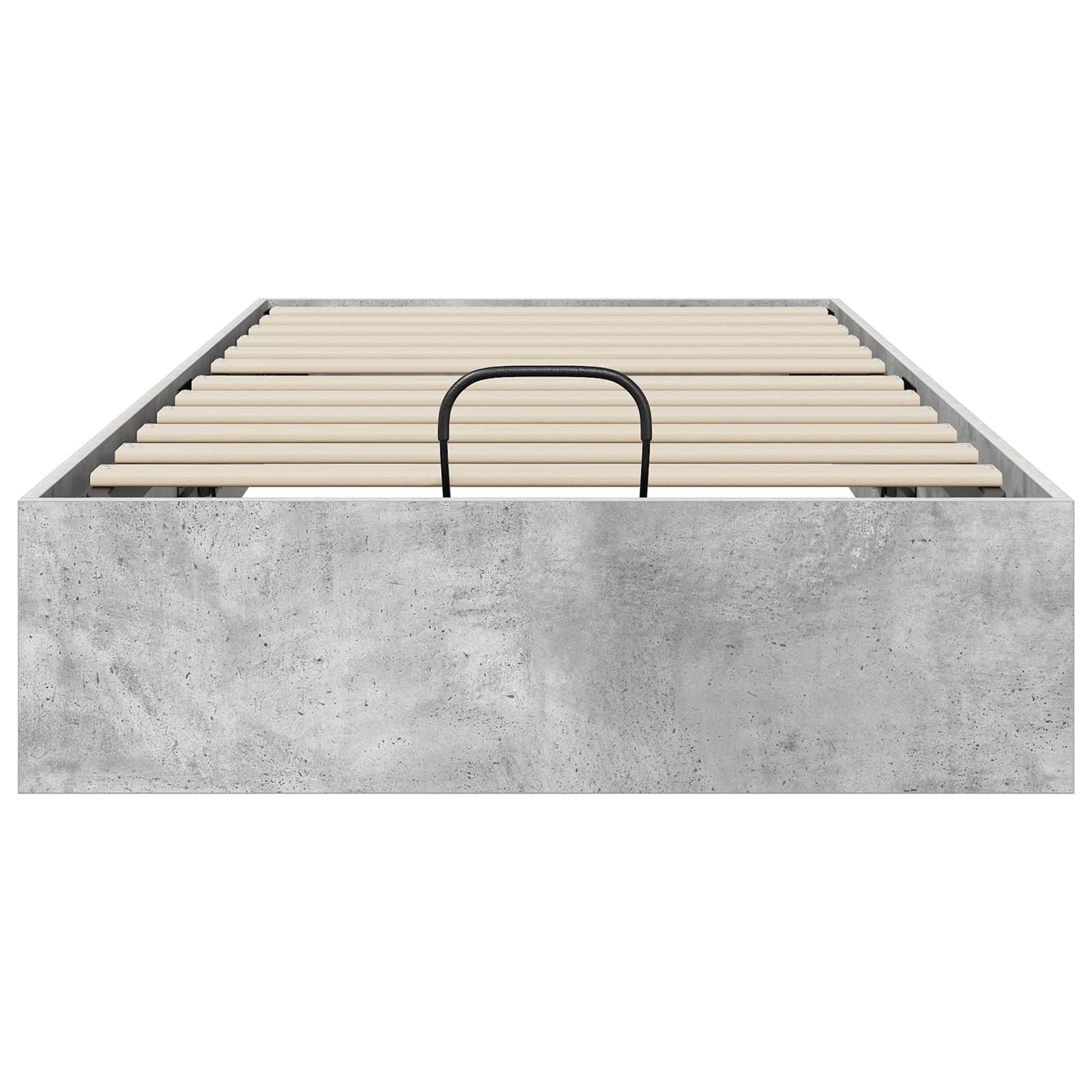 Ottoman Bedframe met opslag Beton 193 x 120 x 25 cm Spaanplaat