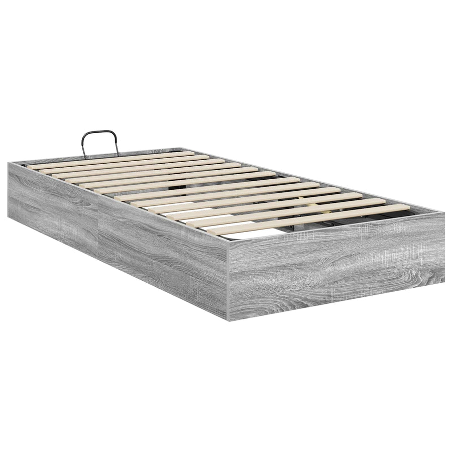 Ottoman Bedframe Grijs Sonoma 193 x 120 x 25 cm Spaanplaat