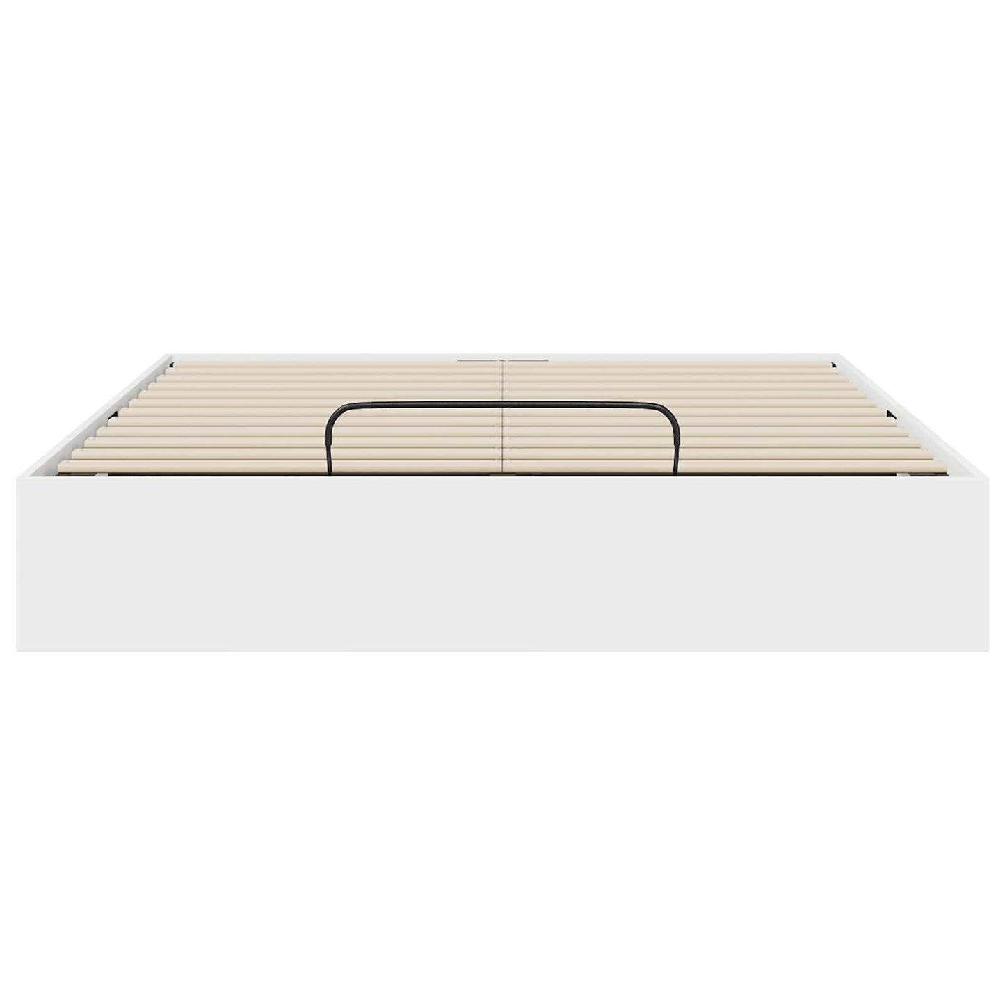 Ottoman Bedframe met opslag Wit 193 x 120 x 25 cm Spaanplaat