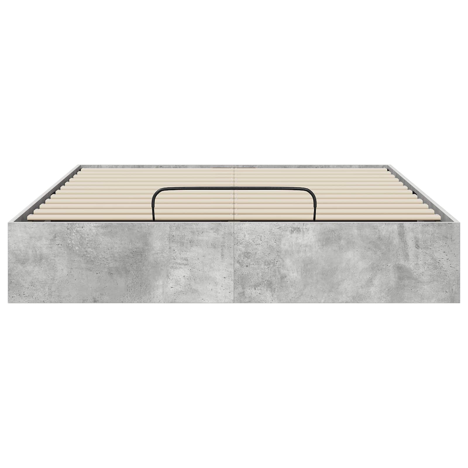 Ottoman Bedframe met opslag Beton 193 x 120 x 25 cm Spaanplaat