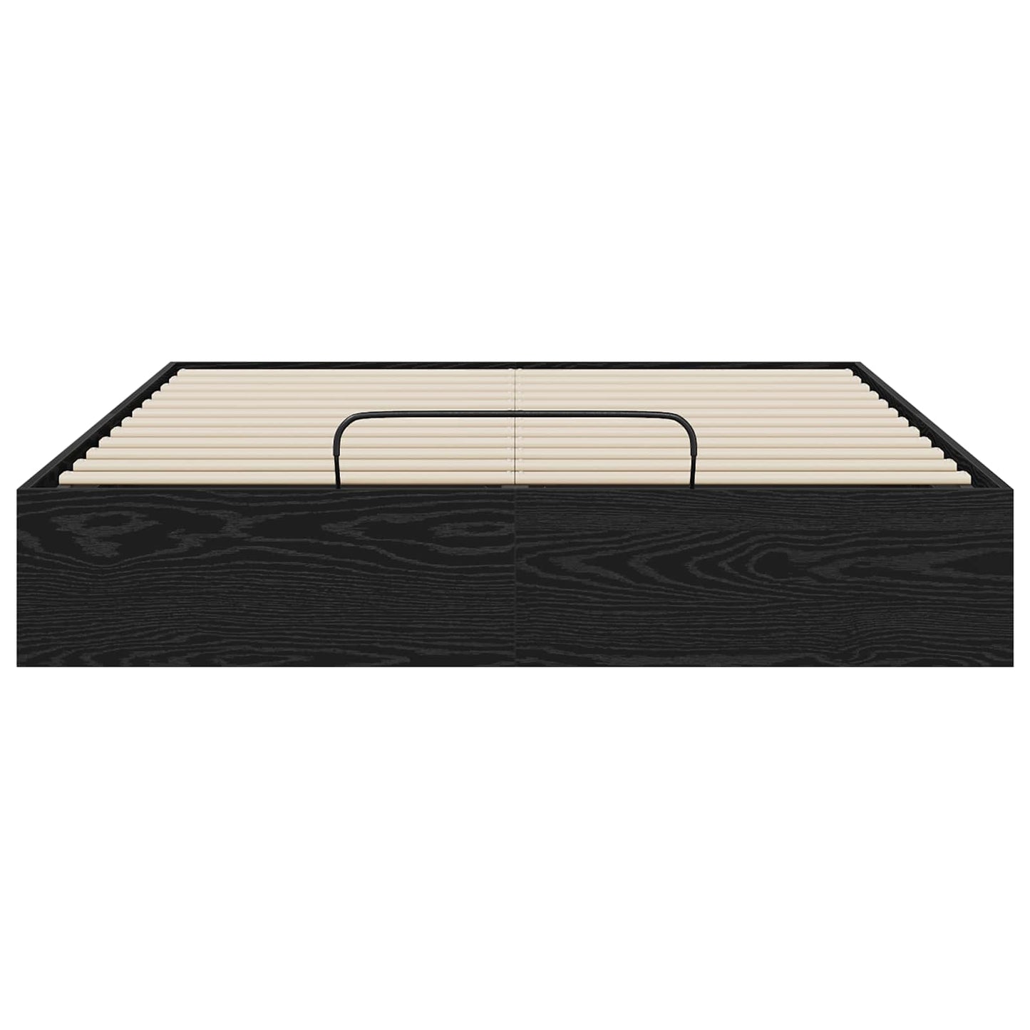 Ottoman Bedframe Zwart Eiken 193 x 120 x 25 cm Spaanplaat