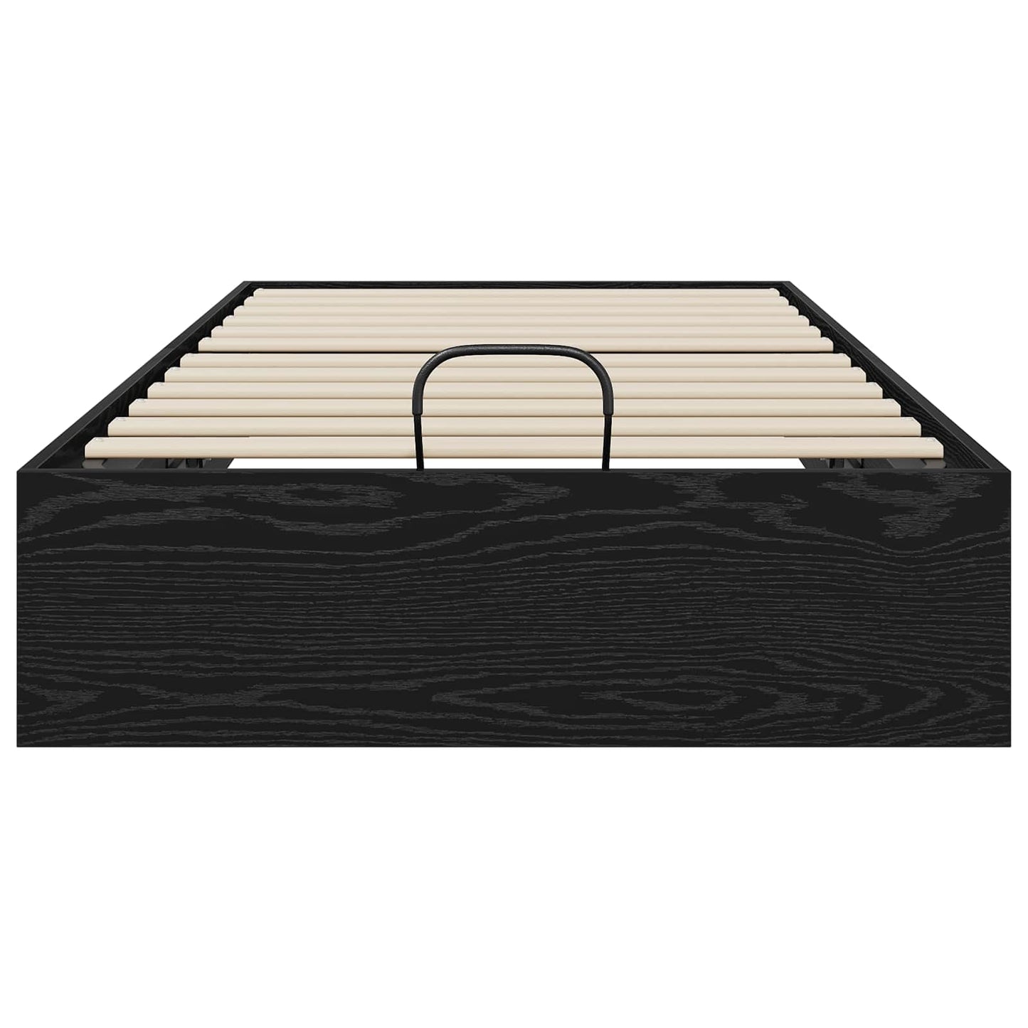 Ottoman Bedframe Zwart Eiken 193 x 120 x 25 cm Spaanplaat