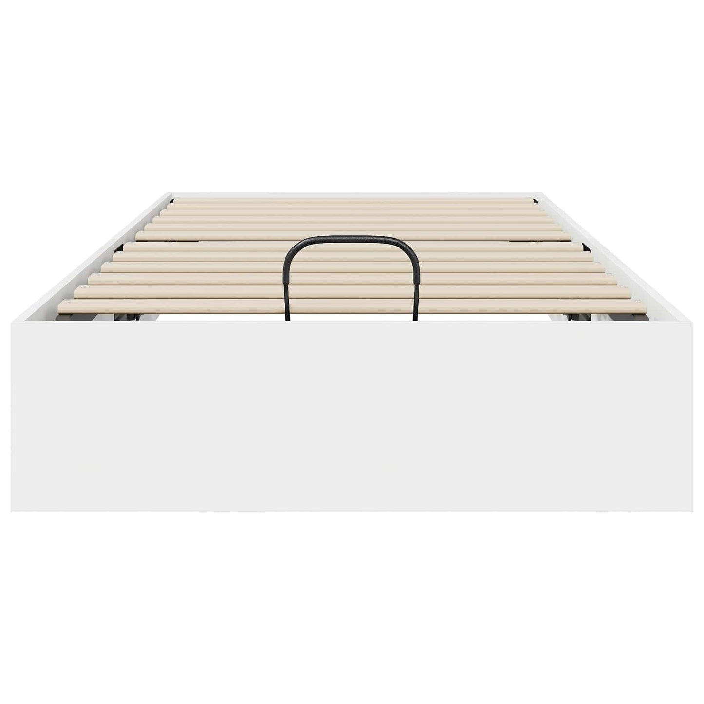 Ottoman Bedframe met opslag Wit 193 x 120 x 25 cm Spaanplaat