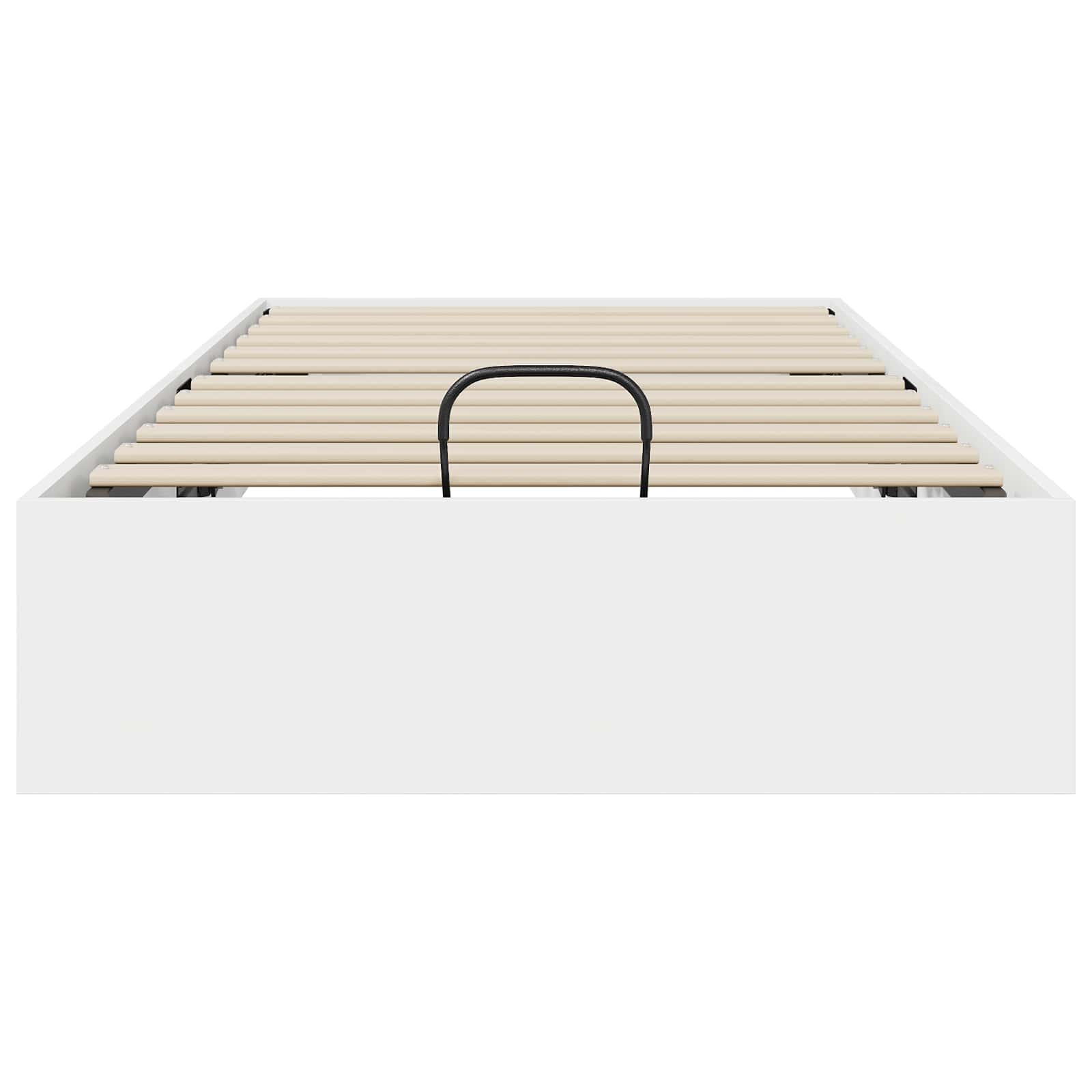 Ottoman Bedframe met opslag Wit 193 x 120 x 25 cm Spaanplaat
