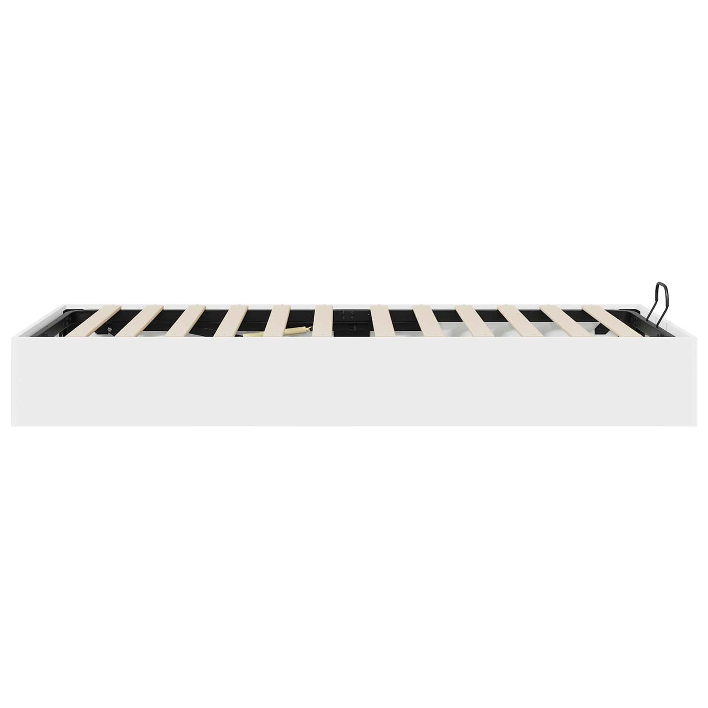 Ottoman Bedframe met opslag Wit 193 x 120 x 25 cm Spaanplaat