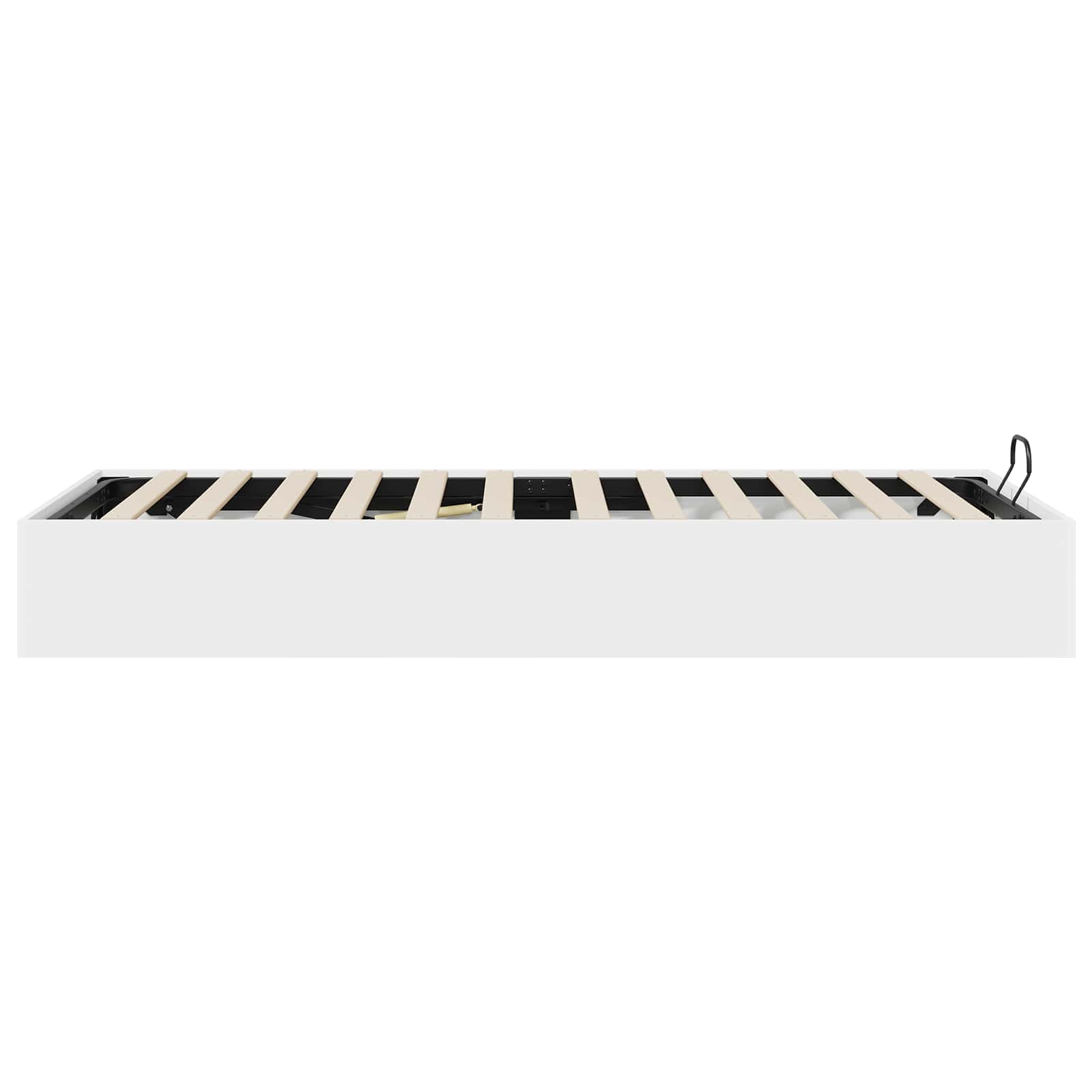 Ottoman Bedframe met opslag Wit 193 x 120 x 25 cm Spaanplaat