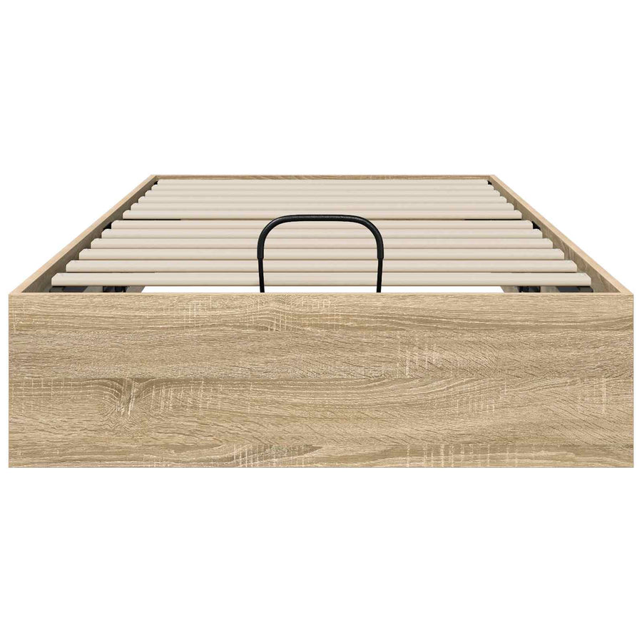 Ottoman Bedframe Sonoma Eiken 193 x 120 x 25 cm Spaanplaat
