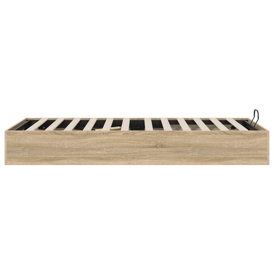 Ottoman Bedframe Sonoma Eiken 193 x 120 x 25 cm Spaanplaat