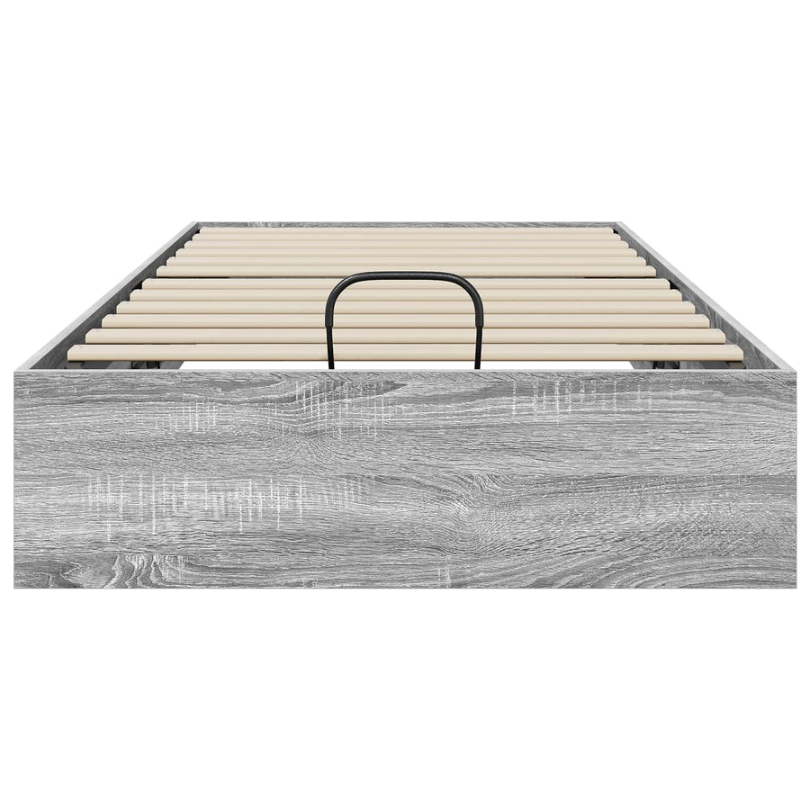 Ottoman Bedframe met opslag Grijze Sonoma 193 x 75,5 x 25 cm
