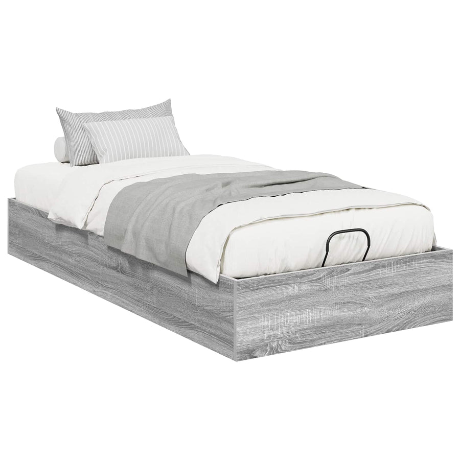 Ottoman Bedframe met opslag Grijze Sonoma 193 x 75,5 x 25 cm