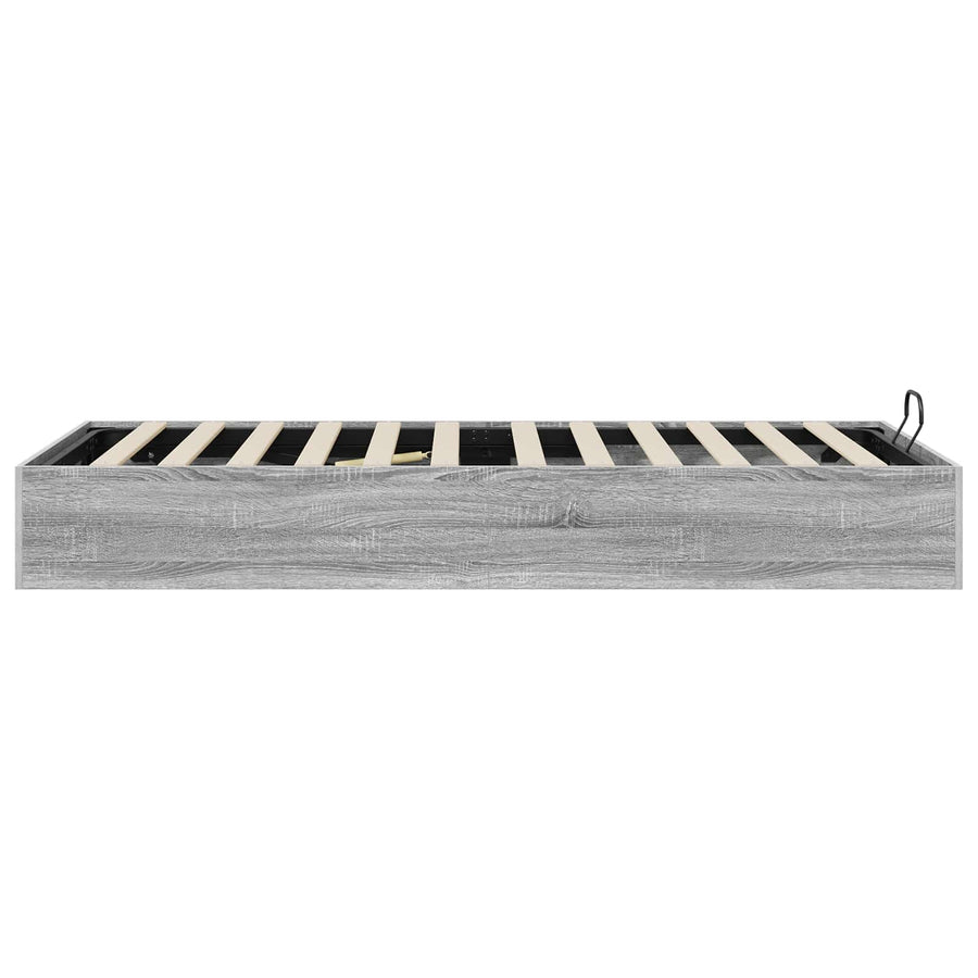 Ottoman Bedframe met opslag Grijze Sonoma 193 x 75,5 x 25 cm