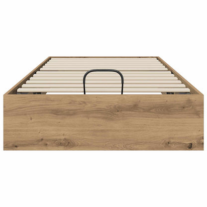 Ottoman Bedframe Ambachtelijk eiken 193 x 120 x 25 cm