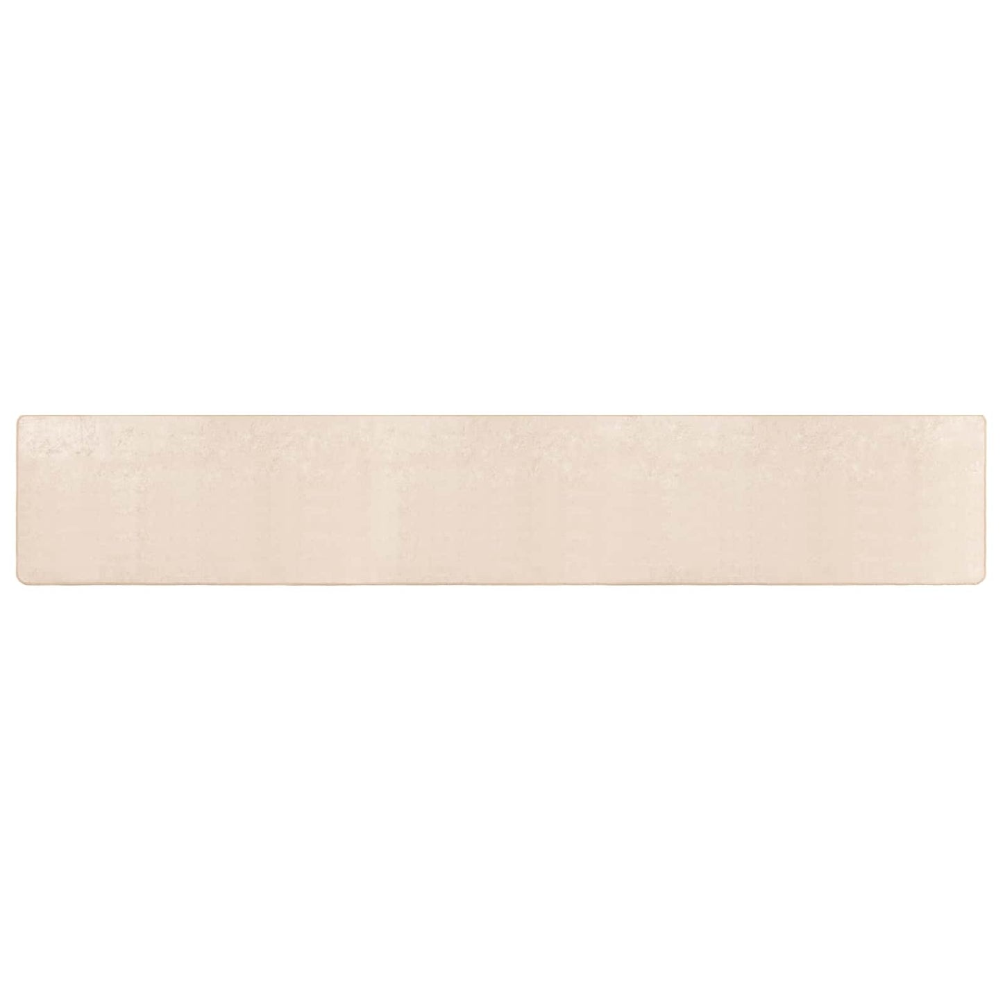 Vloerkleed Print Crème 400 x 50 cm Polyester en PVC
