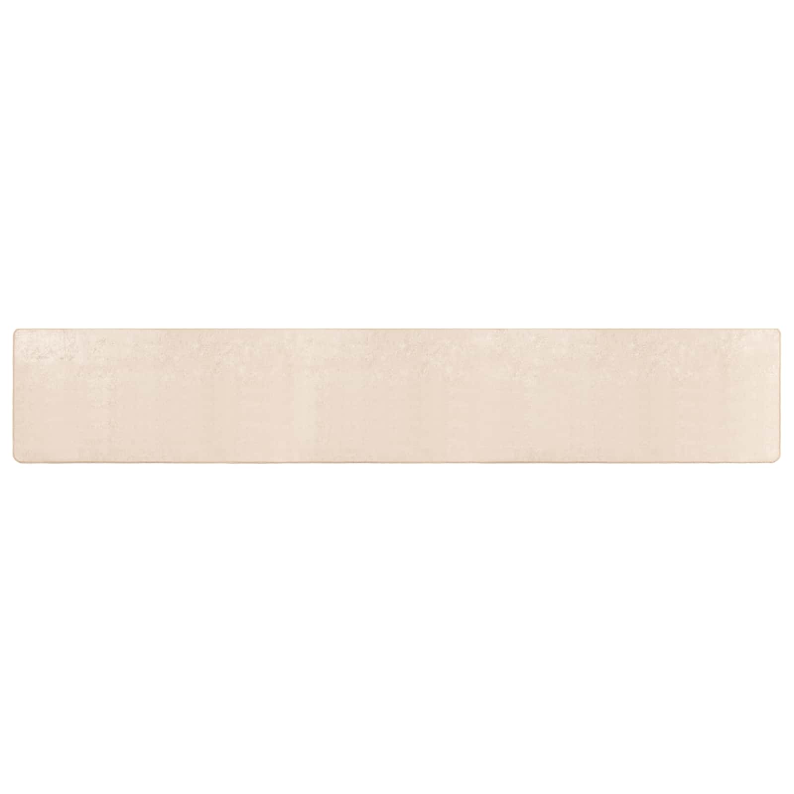 Vloerkleed Print Crème 450 x 50 cm Polyester en PVC