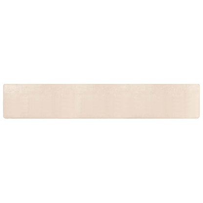 Vloerkleed Print Crème 450 x 50 cm Polyester en PVC